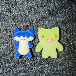 Blue and Green Plush Toy Set